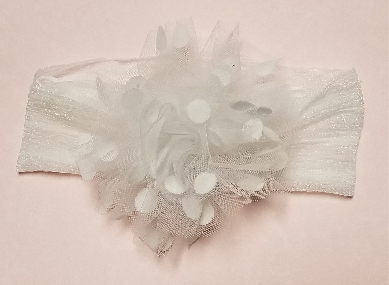 Polka Dot Tulle Headband